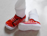 100% Cotton Kid Socks with Sole Pattern and Anti-Slip
