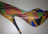 Wax Printed / African Printed Fabric High Heel Sandals (Hs01-003)