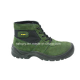 Green Suede Gentleman Style Safety Shoes (HQ03050)