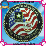 Metal 3D Gold Challenge Coin for Souvenir Gift