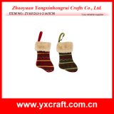 Christmas Decoration (ZY16Y213-1-2 14.5CM) Christmas Pick One Sock