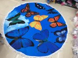 Butterfly Round Beach Towel 100% Printed
