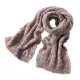 Womens Unisex Space Dye Fancy Thick Winter Heavy Knitted Scarf (SK158)