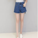 New Fashion Short Lady Jeans with Special Waistband and Bottom (HDLJ0037-17)
