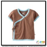 Plain Dyed Baby Garment Kimoni Style Toddler T-Shirt