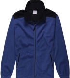High Quality Mens Constrast Color Polar Fleece Coat (SW--746)