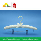 Satin Padded Skirt Hanger with Metal Clips (APH100)