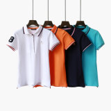 Manufacturer Customize 95% Cotton 5% Spandex Women Polo T-Shirt