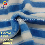 Stripe Printed 100%Polyester Fabric for Pajamas Garment Textile (GLLML247)