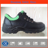 Split Embossed Leather Safety Shoes with Mesh Lining (HQ05060)