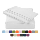 Luxury Home Hotel Microfiber Polyester 4 Pieces Bedding Bedsheet Set