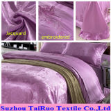 Printed Bed Sheet of Jacquard Satin Fabric