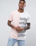 Wholesale Custom Men's Longline T-Shirt with Print