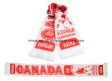 Acrylic Knitted Jacquard Weave Scarf World Ice Hockey Championships (CPAS-1002)