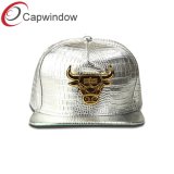 High Frequency 5 Panel Leather Snapback Hat Hip Hop Hat