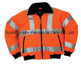 Uja010polyester Oxford PVC/PU Non-Breathable/PU Breathable Coat Reflective Cloth Parka Raincoat Worksuit Jacket