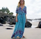 Wholesale Latest Women Printed Beach Bohemia Dress
