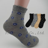Designs New Style Loose Welt Comfortable Soft Cotton Woman Socks