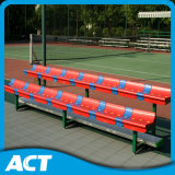 2-Row Portable Gym Bleacher / Sports Bench with Plastic Bleacher Seat