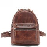 Designer Fashion Cowhide Leather Girl Leisure Backpack (RS-5006B)
