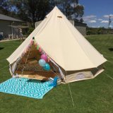 Wholesale 5m Bell Tent with ACR-Shaped Sunshade Awning for Sale