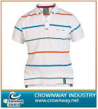 Cotton Sport Summer Simple Polo Shirt with Printed Stripe (CW-PS-8)