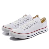 Male/Female Plain White Color Canvas Sneakers Canvas Shoes for Sale