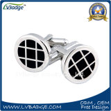 High Quality Metal Cufflink with Silver Plated