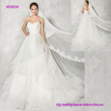 Luxury Ball Gown Wedding Dress with Layers to The Floor