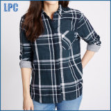 Plaid Slim Fit Checked Shirt with Turn-Down Collar