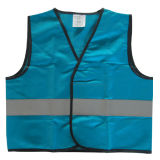 Blue Color Signal Strip Children Safety Vest