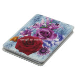 Custom Round PU Leather Makeup Mirror for You