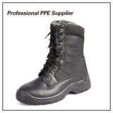 Genuine Leather Black Steel Winter Safety Boot