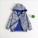 Boy Printed Jacket with Hood for Chirdren Clothes