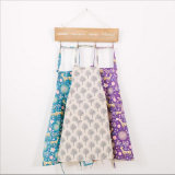 Cotton and Linen Kitchen Apron for Cooking with Multicolor Print Pattern