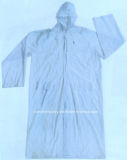 0.12mm Hooded Long PVC Raincoat R9035