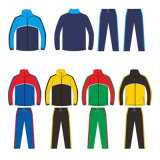 Custom Football Tracksuit Warm up Suit Jacket and Pants for Mens