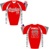 Custom 2 Button Sublimated Baseball Top with Your Logo