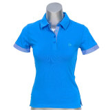 Ladies Cotton Pique Short Sleeve Polo T Shirt