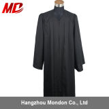 Wholesale Matte Polyester Black Graduation Gown for School