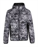 OEM Water-Print Light Weight Fashion Men's Down Quilted Jacket