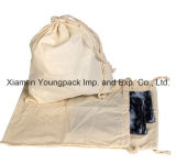 Promotional Customized 100% Natural Organic Cotton Drawstring Sack Bag