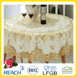 PVC Lace Gold Crochet Tablecloth Round 180cm Wedding/Party Deco. (JFTB-007B)