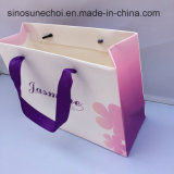 White Card Paper Offset Printing Paper Packing Bag with Rope Handle