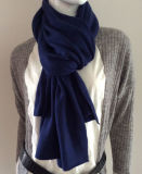 Ladies Fashion Navy Blue Cashmere Knitted Scarf (YKY4387-3)
