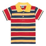Fashion Short Sleeve 100% Cotton Striped Kids Polo Shirt (PS063W)