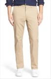 Wholesale OEM Regular Fit Men's Washed Cotton Chino Pants