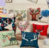 Line Polyester Mixed Animals Printed Cushions