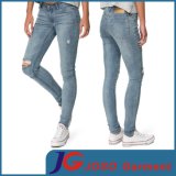 Women Fashion Destroyed Skinny Denim Pants (JC1396)