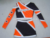 2016 Cheerleading Costumes: Long Sleeve Top and Skirt